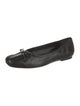 Schutz Leather Bow Accents Ballet Flats