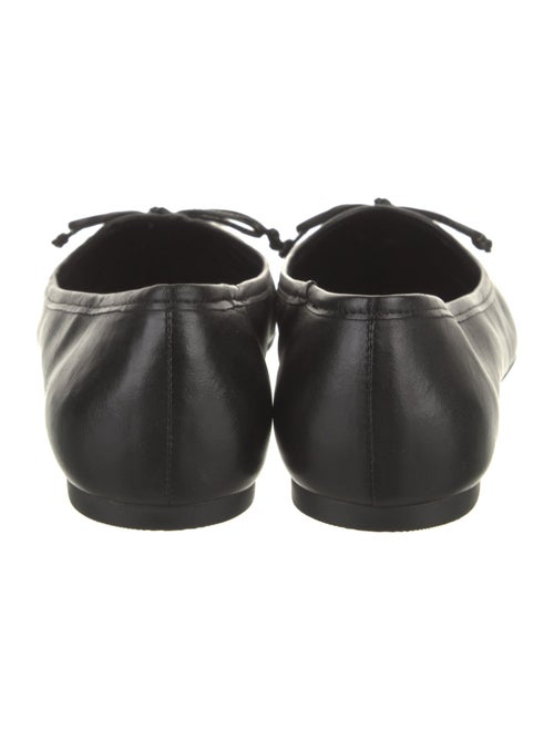 Schutz Leather Bow Accents Ballet Flats