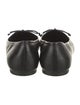 Schutz Leather Bow Accents Ballet Flats