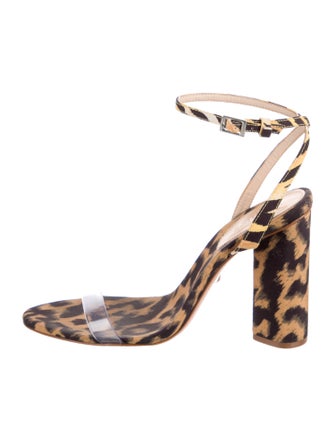 Schutz Animal Print Sandals