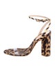 Schutz Animal Print Sandals