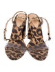 Schutz Animal Print Sandals