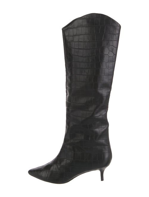 Schutz Embossed Leather Boots