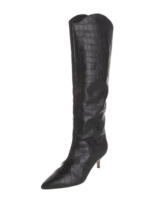 Schutz Embossed Leather Boots