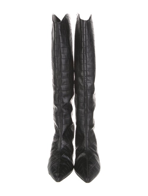 Schutz Embossed Leather Boots