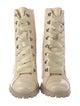 Schutz Leather Lace-Up Boots