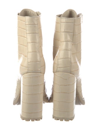 Schutz Leather Lace-Up Boots