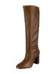 Schutz Leather Studded Accents Riding Boots