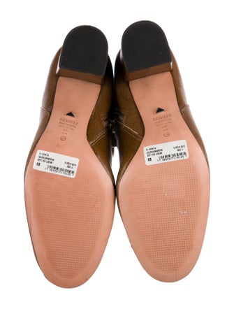 Schutz Leather Studded Accents Riding Boots