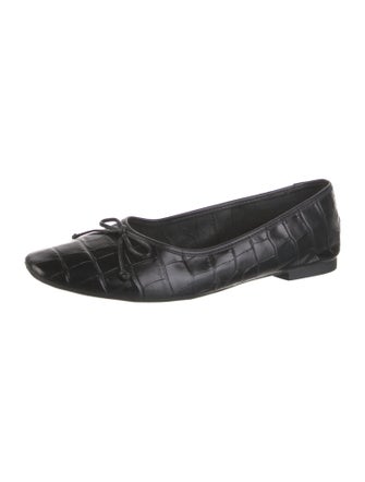 Schutz Leather Printed Flats