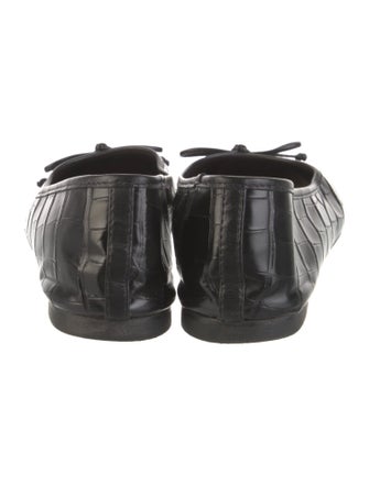 Schutz Leather Printed Flats