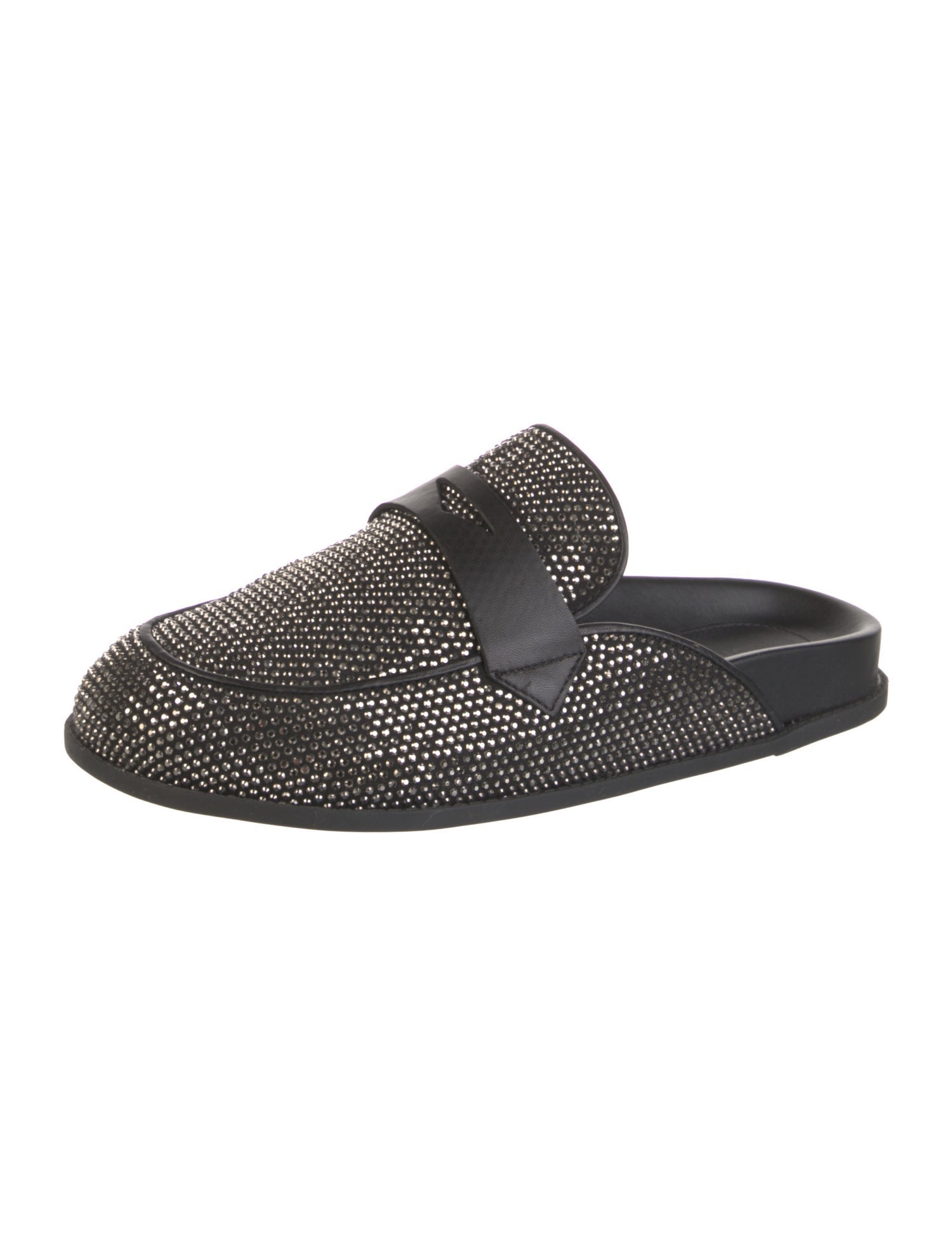 Schutz Leather Studded Accents Mules w/ Tags