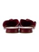 Schutz Leather Bow Accents Mules