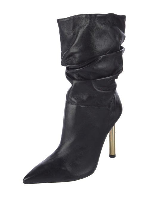 Schutz Leather Sock Boots