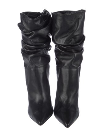 Schutz Leather Sock Boots