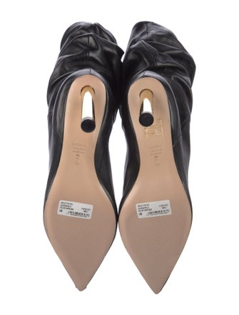 Schutz Leather Sock Boots