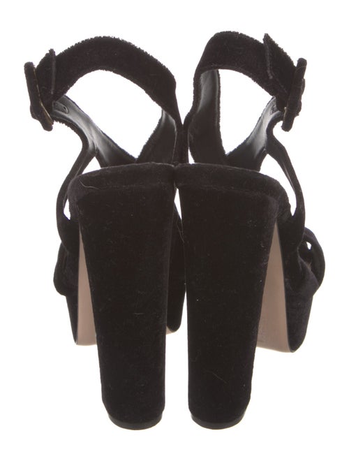 Schutz Velvet Slingback Sandals