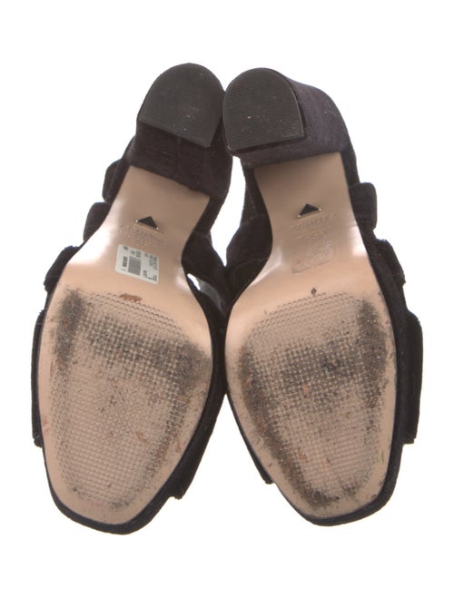 Schutz Velvet Slingback Sandals