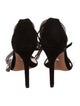 Schutz Suede Crystal Embellishments Sandals