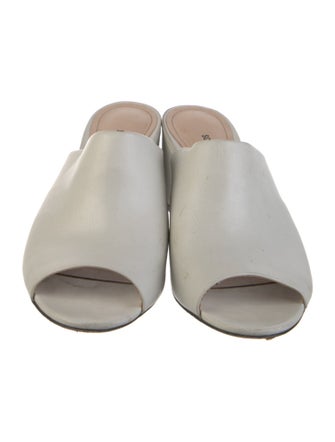 Schutz Leather Slides