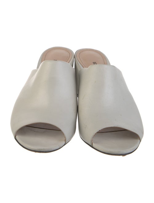 Schutz Leather Slides