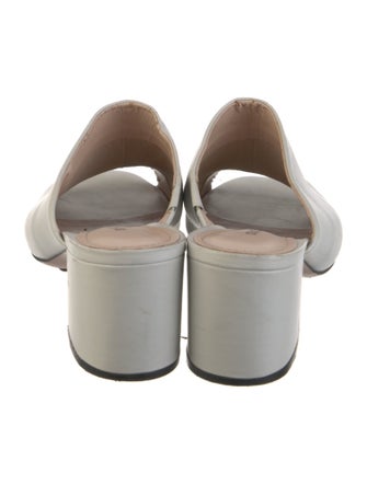 Schutz Leather Slides