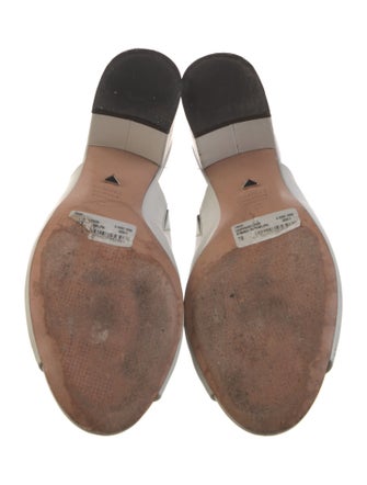 Schutz Leather Slides