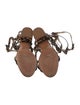 Schutz Ponyhair Animal Print Gladiator Sandals