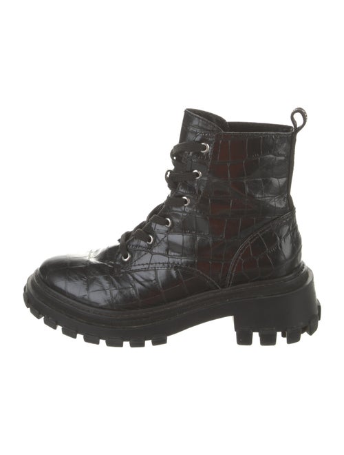 Schutz Leather Combat Boots