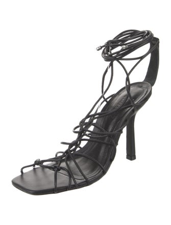 Schutz Leather Gladiator Sandals