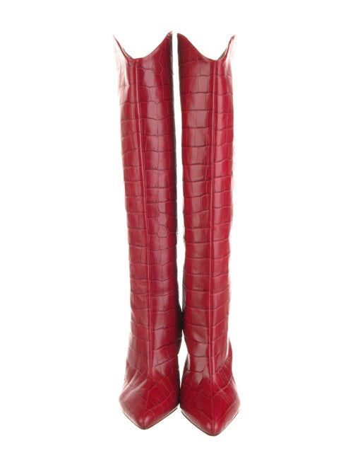 Schutz Embossed Leather Boots