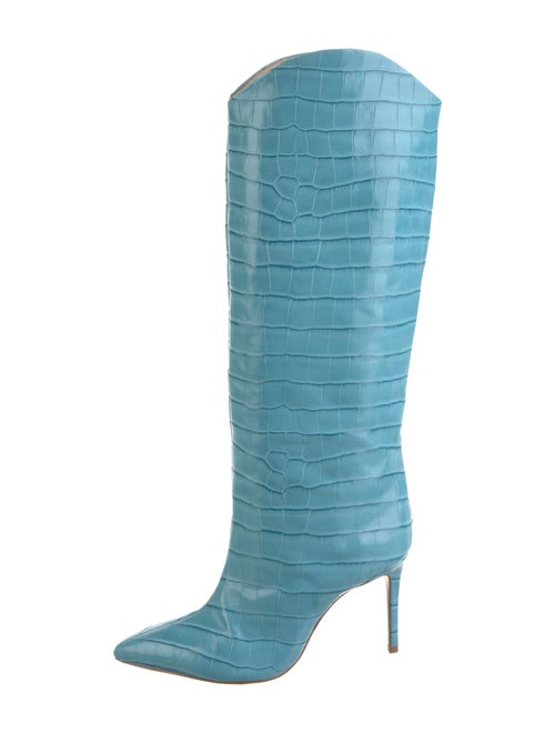 Schutz Embossed Leather Boots