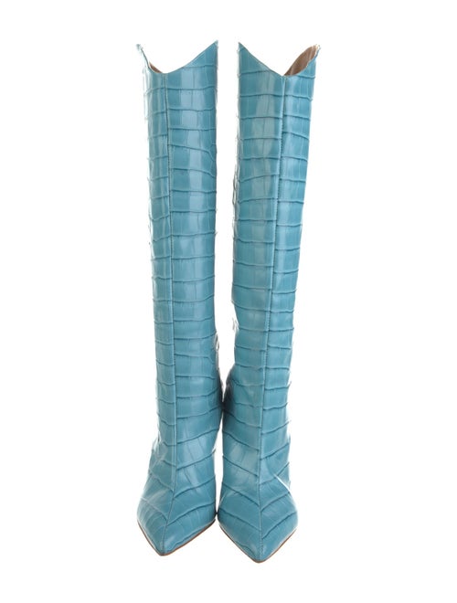 Schutz Embossed Leather Boots