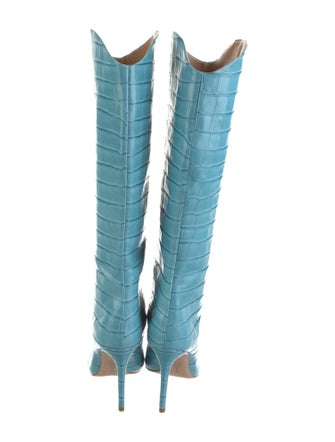 Schutz Embossed Leather Boots