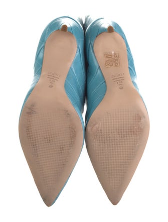 Schutz Embossed Leather Boots