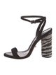 Schutz Suede Studded Accents Sandals