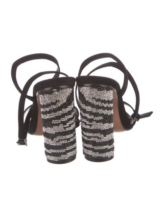 Schutz Suede Studded Accents Sandals