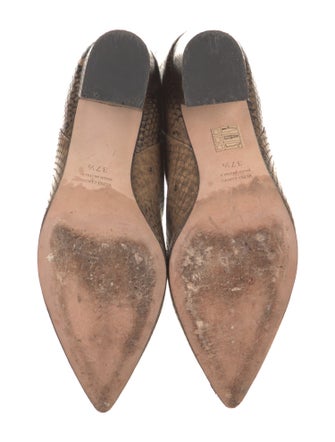 Schutz Snakeskin Animal Print Boots