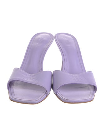Schutz Leather Slides