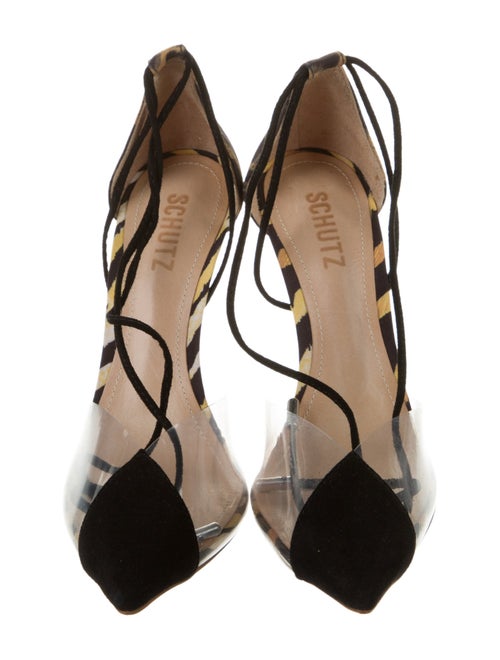 Schutz Suede Printed Pumps