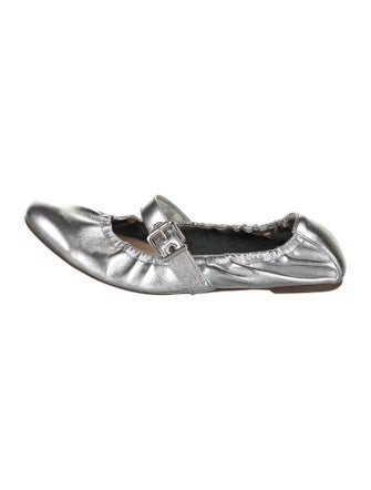 Schutz Leather Mary Jane Flats