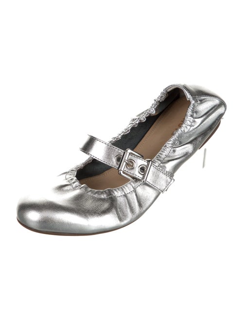 Schutz Leather Mary Jane Flats