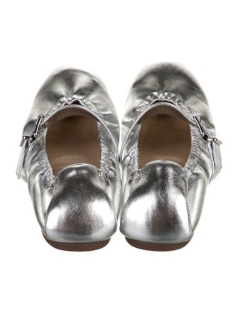 Schutz Leather Mary Jane Flats