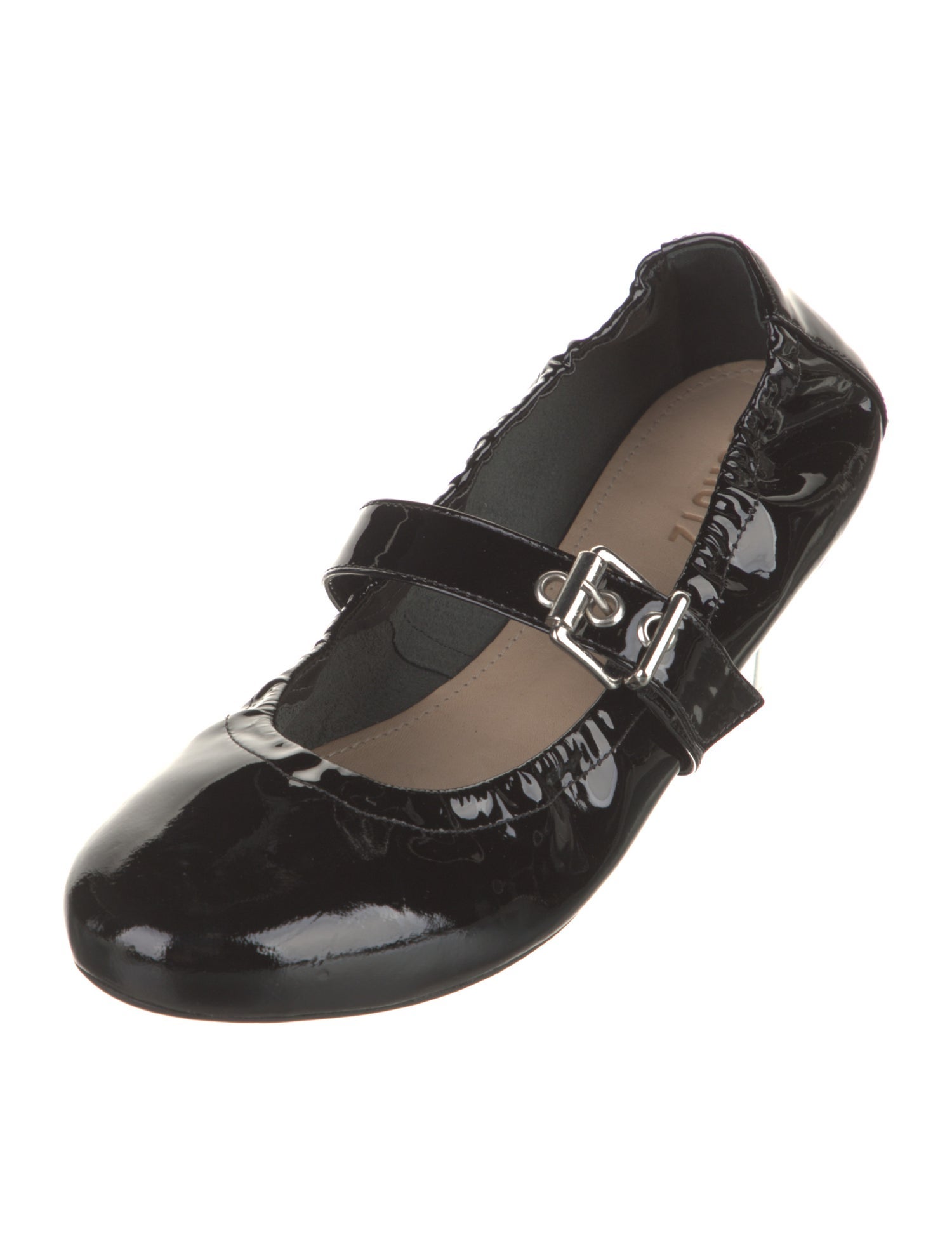 Schutz Patent Leather Mary Jane Flats