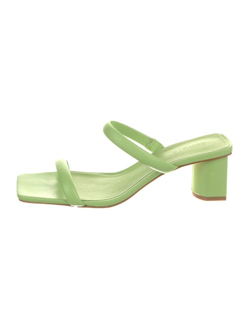 Schutz Leather Slides