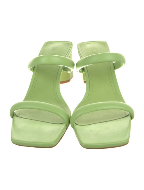 Schutz Leather Slides
