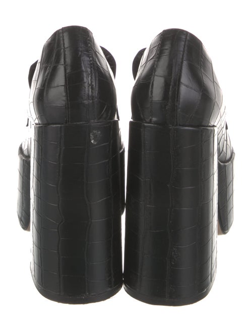 Schutz Embossed Leather Pumps