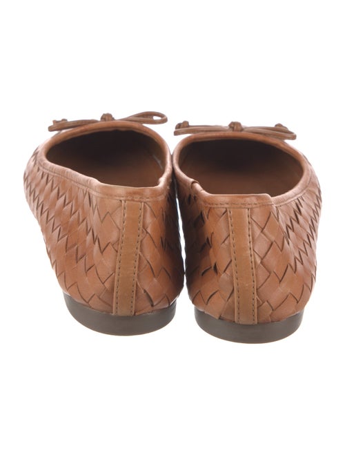 Schutz Leather Bow Accents Ballet Flats