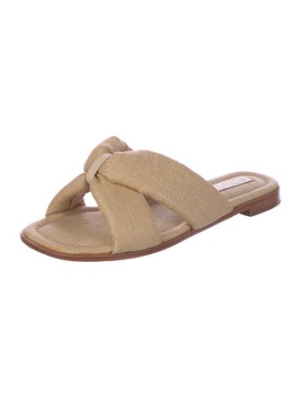 Schutz Raffia Slides