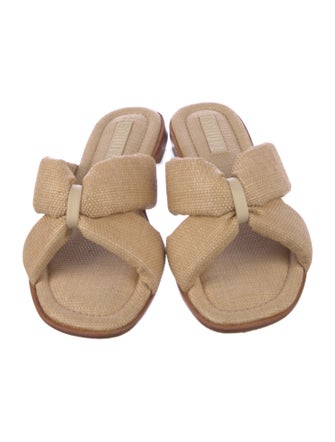 Schutz Raffia Slides